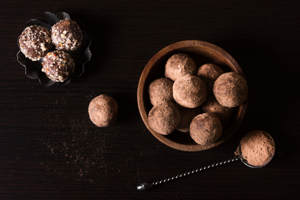 des truffes en chocolat