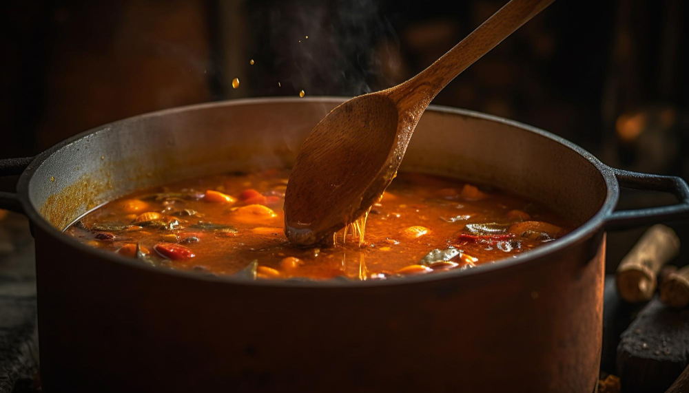 un pot au feu en cuisson