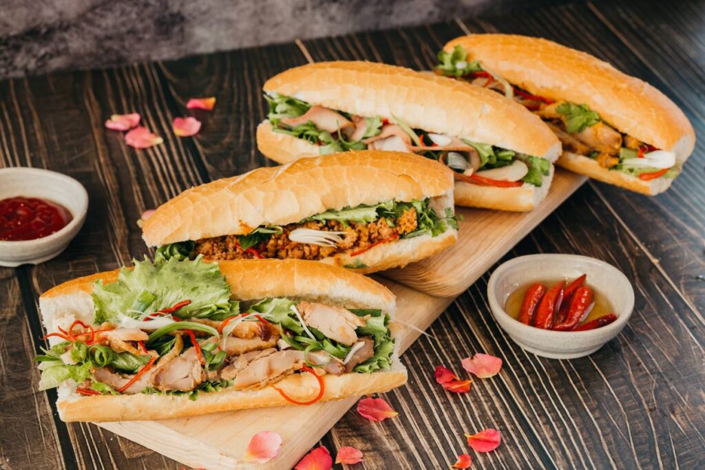 touche asiatique dans sandwich kombu